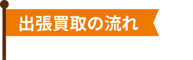 出張買取の流れ